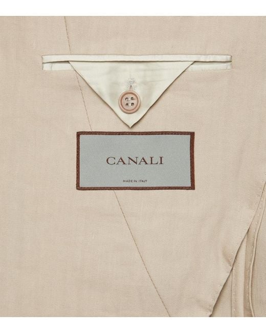 Canali Natural Linen And Wool Suit for men