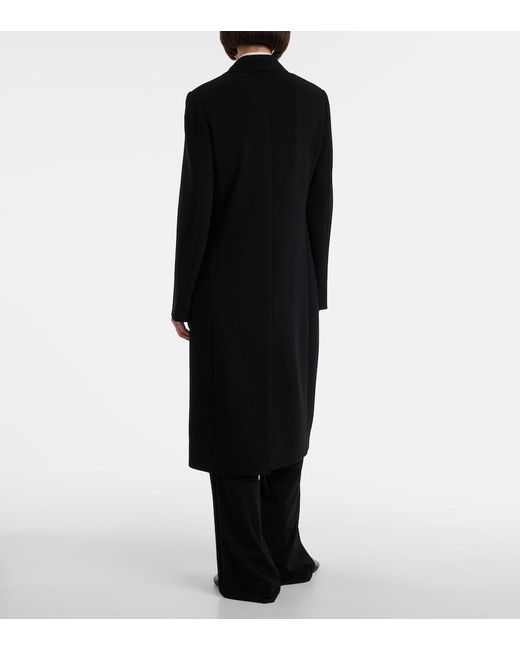 The Row Black Cerys Wool-Blend Coat