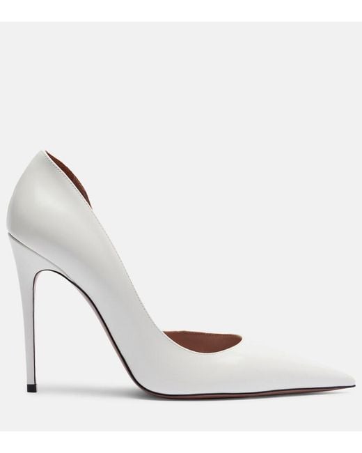 Paris Texas White Vera 105 Patent Leather Pumps