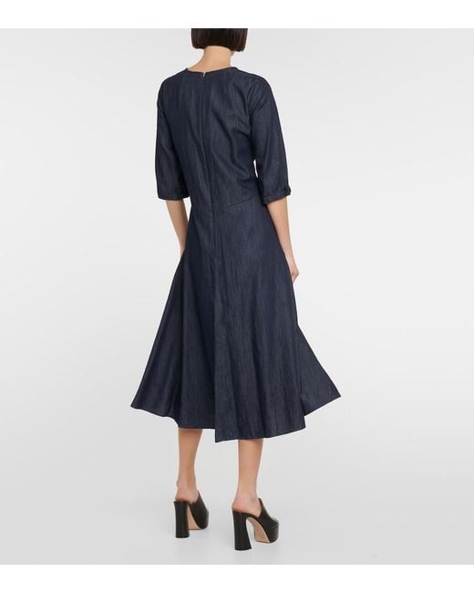 Max Mara Blue ‘S Maxmara Valery A-Line Dress