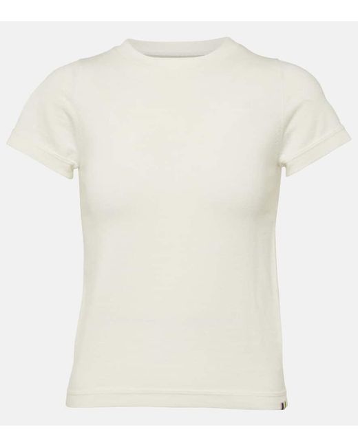 Extreme Cashmere White N°292 America Cotton And Cashmere T-Shirt