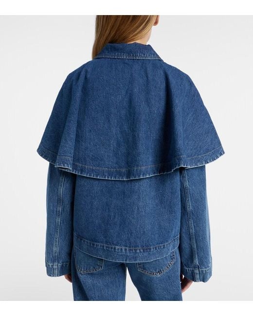 FRAME Blue Cape Denim Jacket