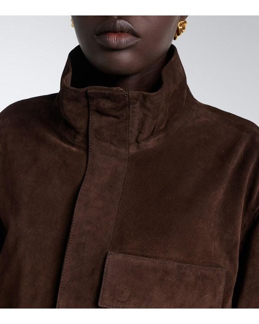 Nili Lotan Brown Cirque Suede Jacket