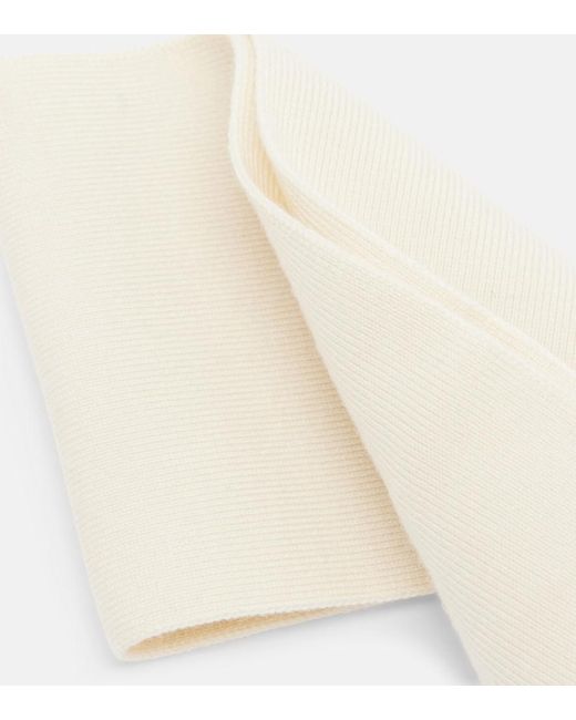 The Row Natural Ombrea Cashmere And Silk-Blend Headband