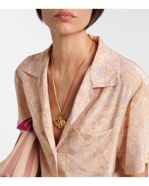 Chloé Metallic Halskette Shell