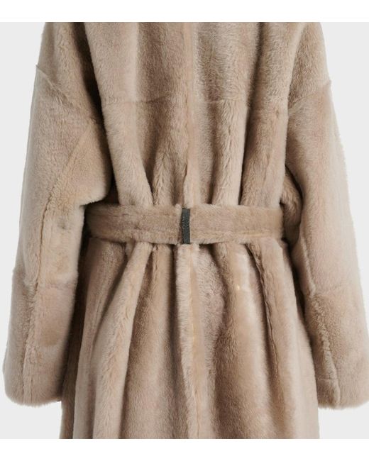 Cappotto Reversibile di Brunello Cucinelli in Natural