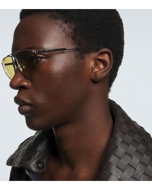 Bottega Veneta Natural Aviator Sunglasses for men