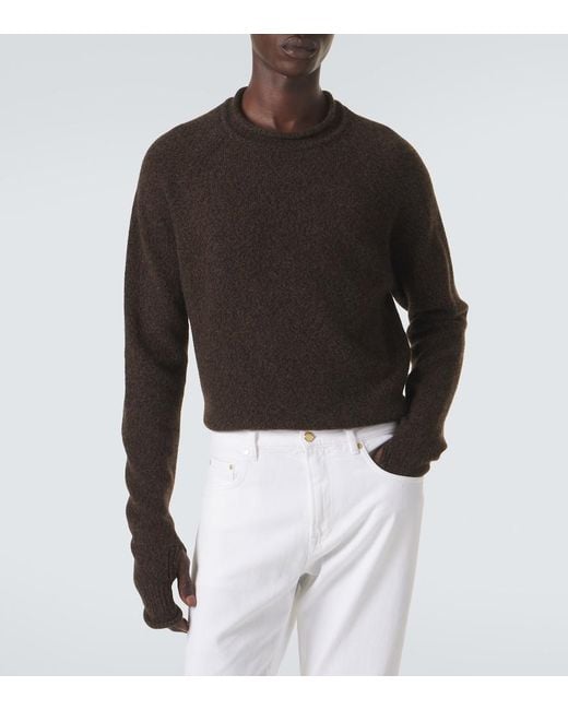 Umit Benan Black Ricky Cashmere Sweater for men