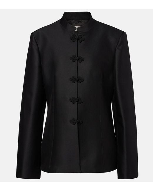 Rohe Black Wool-Blend Jacket