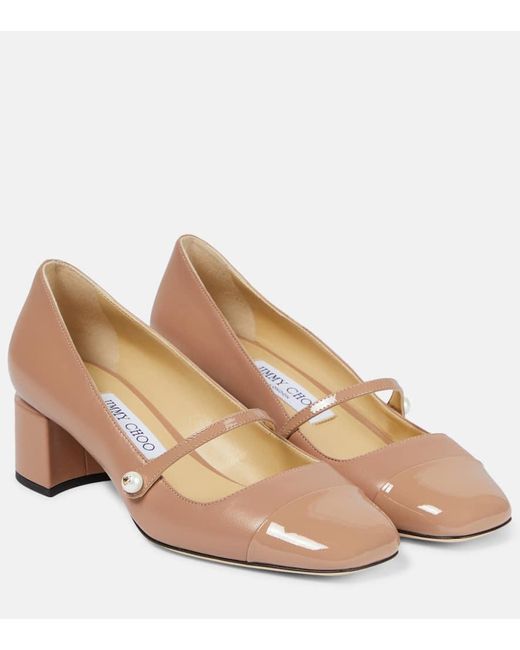 Jimmy Choo Brown "Mary Jane Elisa