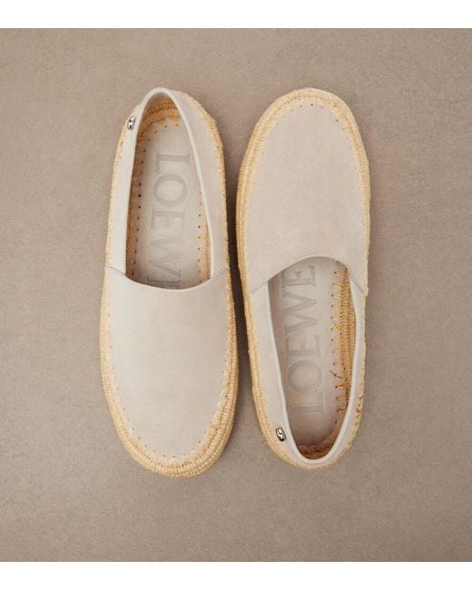 Loewe Natural Paula's Ibiza Rio Suede Espadrilles