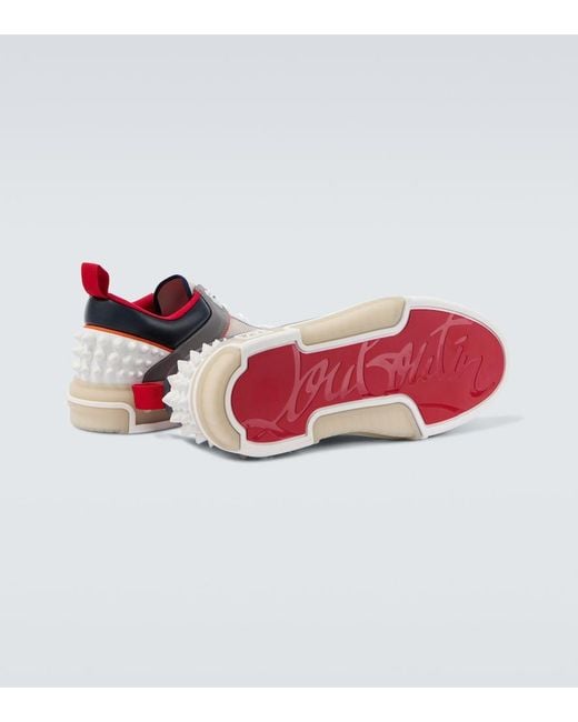 Christian Louboutin Gray Albatre/Smoke Astroloubi Sneakers for men