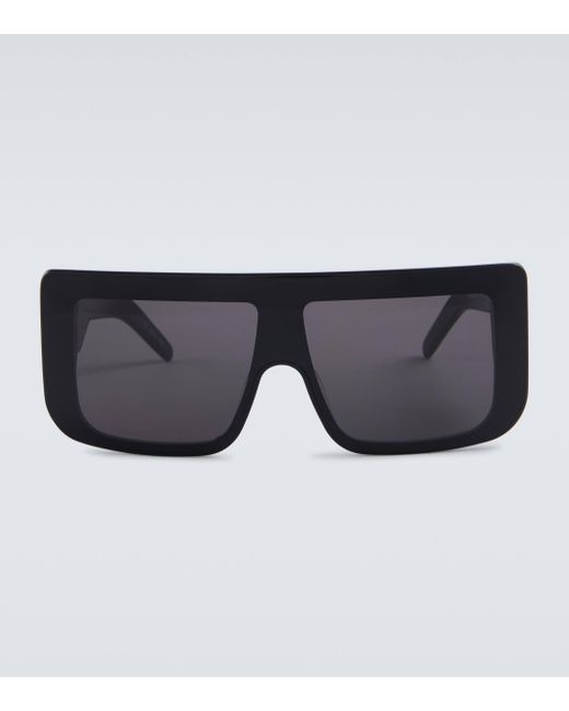 Rick Owens Blue Documenta Flat-top Square Sunglasses for men