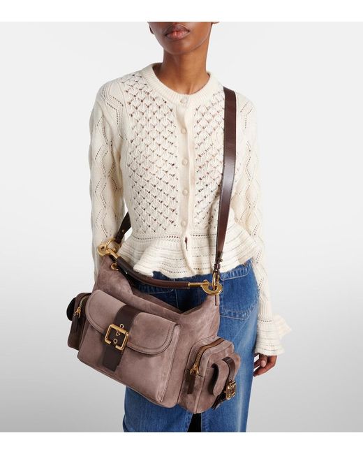Chloé Brown Suede Camera Bag