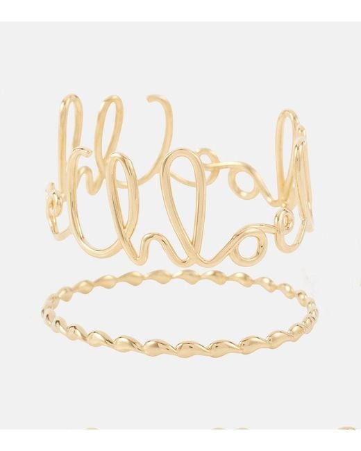 Chloé White Iconic Bangle Set