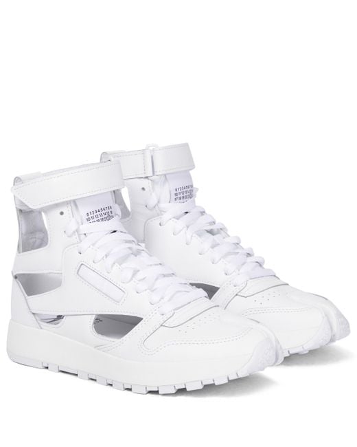 Maison Margiela White X Reebok Gladiator Tabi High-top Sneakers