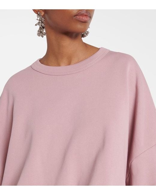 Dries Van Noten Pink Sweatshirt Aus Baumwolle