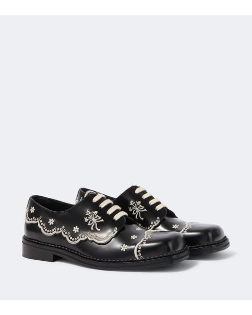 Brogues di Simone Rocha in Black da Uomo