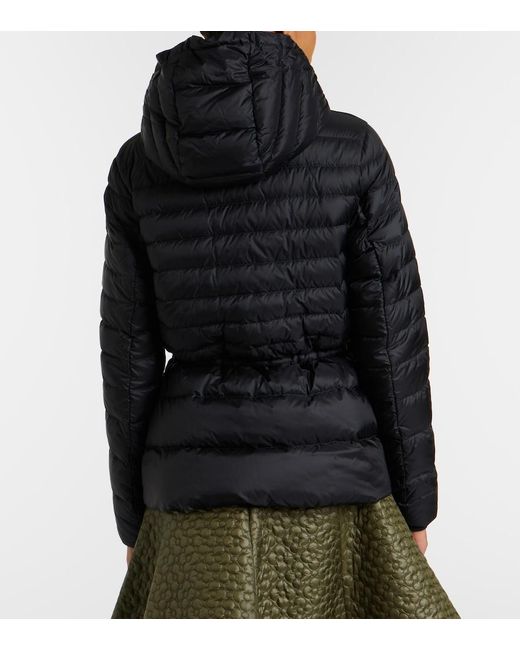 Moncler Black Raies Hooded Quilted Down Jacket