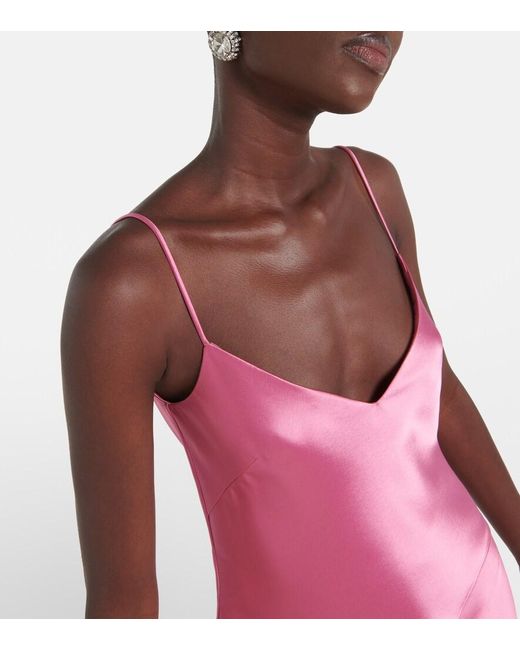Galvan Pink Ischia Satin Camisole