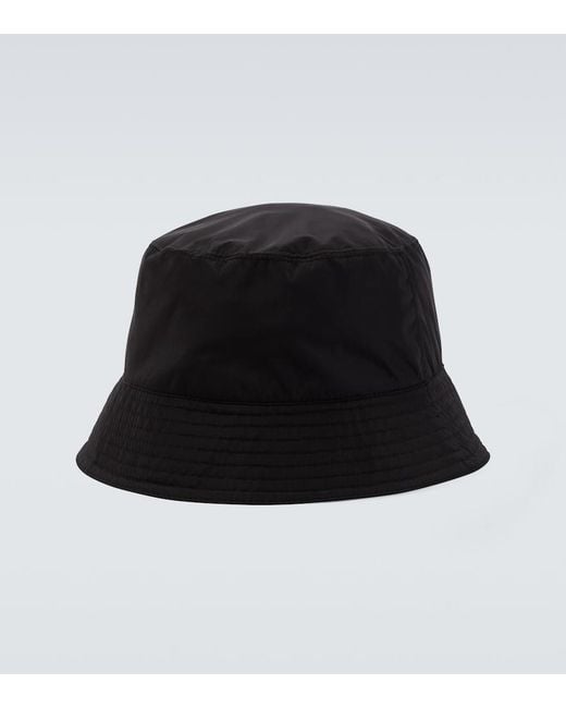 Saint Laurent Black Logo Bucket Hat for men
