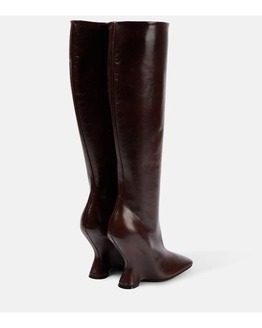 Dries Van Noten Brown Glove 105 Leather Ankle Boots