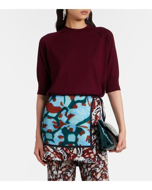 Dries Van Noten Red Wool Sweater