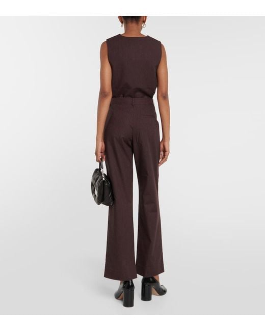 Sir Brown Guillaume Pinstripe Pants