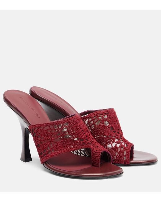 Sandalias De Croche Magda Butrym de color Red