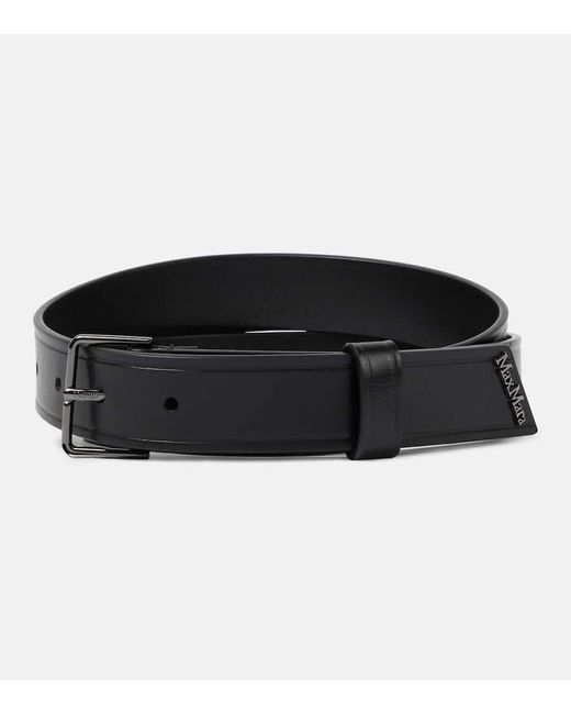 Max Mara Black Leather Belt