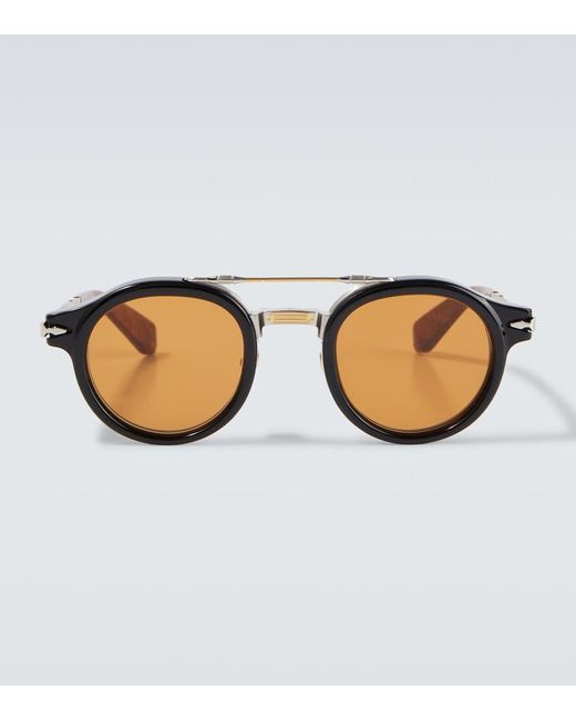 Jacques Marie Mage Brown Delage Round Sunglasses for men