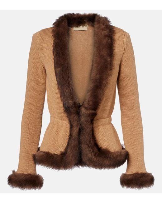 Valentino Brown Cashmere Jacket
