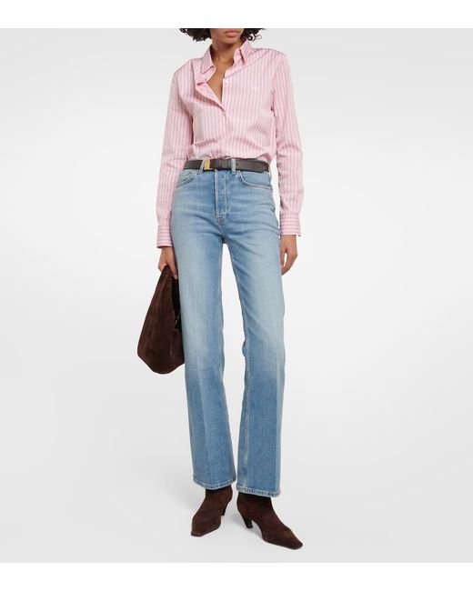 Jeans Bootcut 70S A Vita Alta di Re/done in Blue