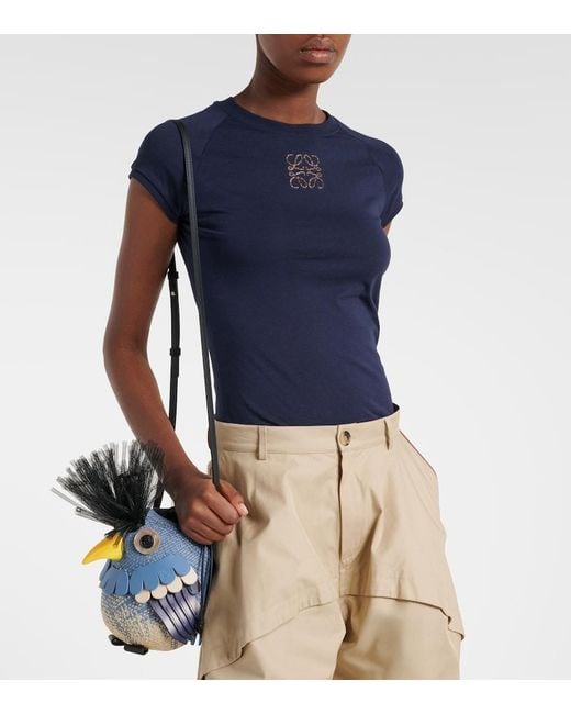 Loewe Blue Paula's Ibiza Anagram Cotton T-Shirt