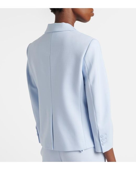 Dorothee Schumacher Blue Emotional Essence Cropped Blazer