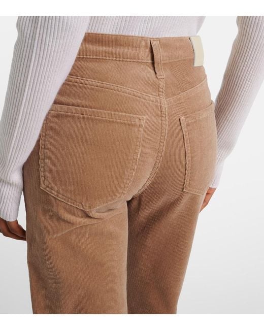 Citizens of Humanity Natural Blaine Cotton Corduroy Straight Pants