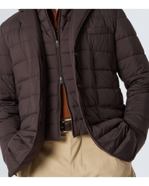 Herno Brown La Giacca Down Jacket for men