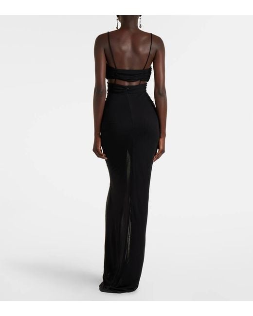 Blumarine Black Robe Aus Jersey