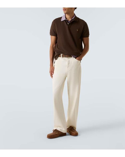 Polo Ralph Lauren Brown Cotton Pique Polo Shirt for men