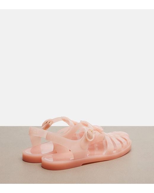 Gucci Pink Double G Fisherman Sandals