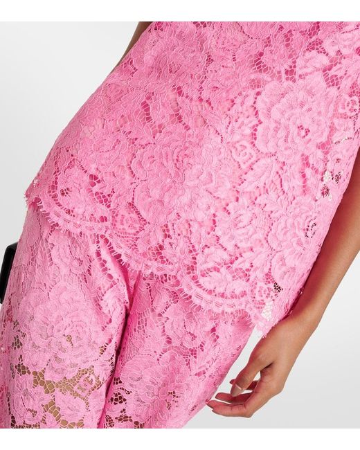 Dolce & Gabbana Pink Top aus Spitze