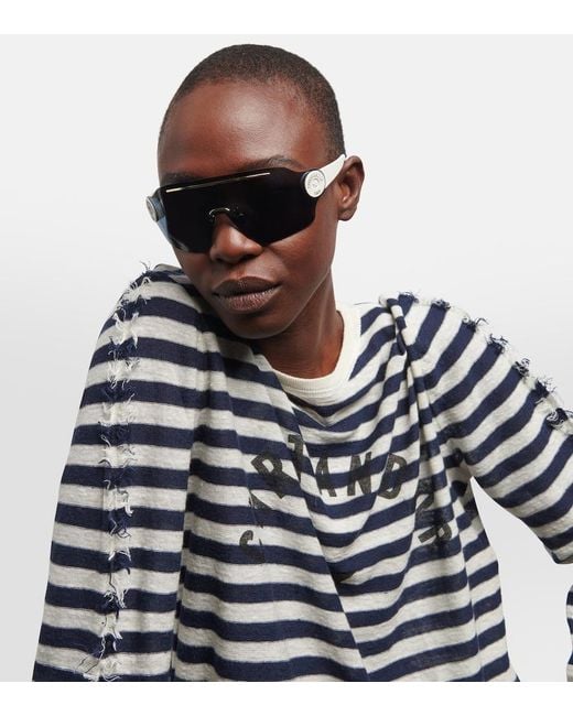 Dior Blue Diorpacific M1U Shield Sunglasses