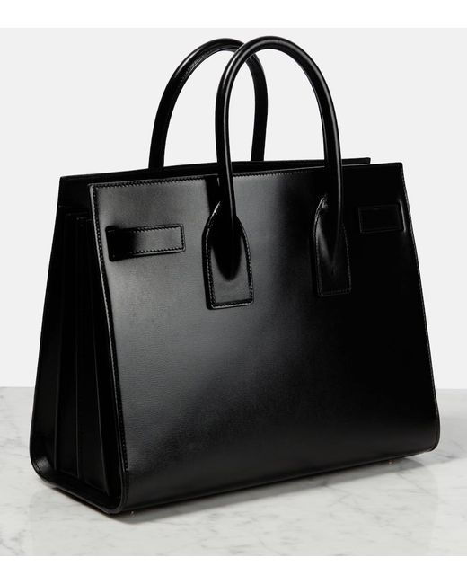 Saint Laurent Black Tote Bag Sac De Jour Small Aus Leder