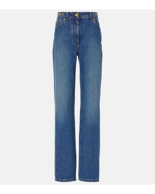 Versace Blue Medusa '95 Straight Jeans