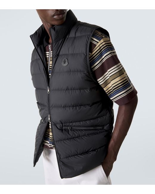 Moncler Black Lechtal Down Vest for men