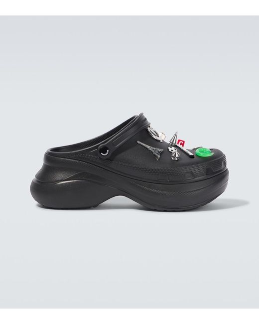 Balenciaga Black X Crocs Jibbitz Clogs for men