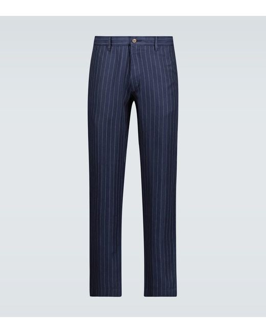 Hombre Ropa de Pantalones pantalones de vestir y chinos Pantalones slim de rayas Polo Ralph Lauren de hombre de color Azul 