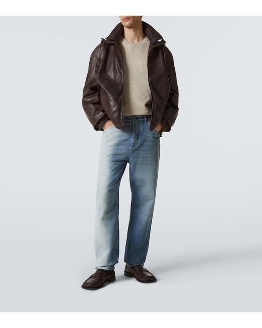 Loewe Blue Faded Straight Jeans for men