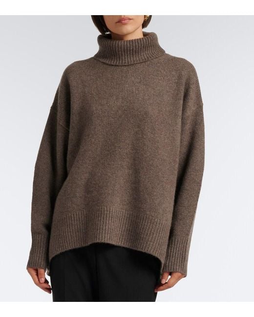 arch4 Brown Worlds End Cashmere Turtleneck Sweater