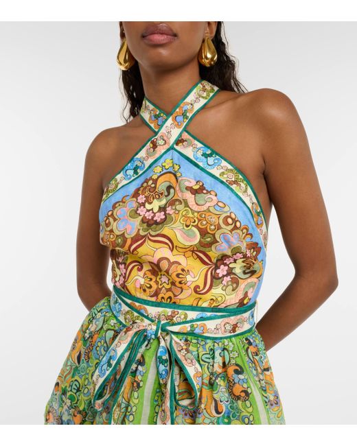 ALMAIS Dreamer Halterneck Tiered Dress | Lyst UK